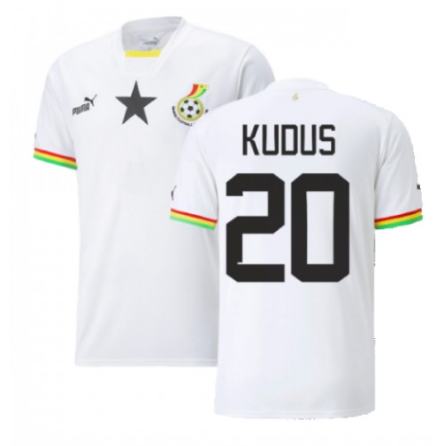 Echipament fotbal Ghana Mohammed Kudus #20 Tricou Acasa Mondial 2022 maneca scurta
